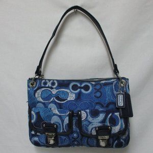 Coach Poppy 19882 Nylon Signature Hippie Purse Bag